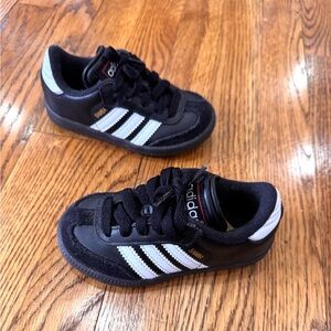 Adidas Samba Kids 8US Black and White Sneakers